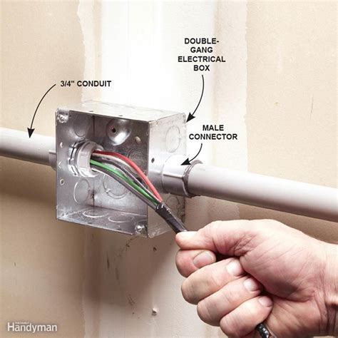 2 conduits going into electrical box|diy electrical conduit layout.